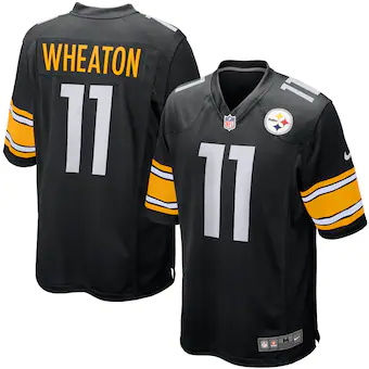 mens pittsburgh steelers markus wheaton nike black game jer